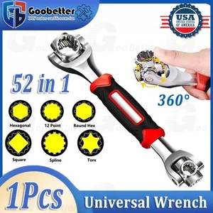 52 in 1 Universal Wrench Socket Tiger Spanners Multi-Function Adjustable Tools - Picture 1 of 12