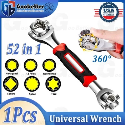 52 in 1 Universal Wrench Socket Tiger Spanners Multi-Function Adjustable Tools - Image 1 of 4