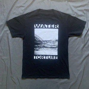Wasserfolter Powerviolence Punk schwarzes T-Shirt Erwachsene Größe Medium 19,5 x 25 ohne Etikett - Bild 1 von 2