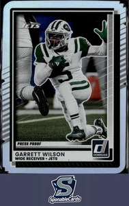 2025 Donruss #126 Garrett Wilson Press Proofs Silver Die Cut #/99 - Bild 1 von 2