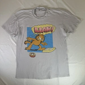 Vintage 70’s Men’s Garfield "LIAR!" Jim Davis T-Shirt Size Large Stedman Tag - Picture 1 of 14