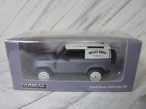 Tarmac Works Global 64 Satin Gray Land Rover Defender 90 1:64 NEW! D4 - Picture 1 of 4