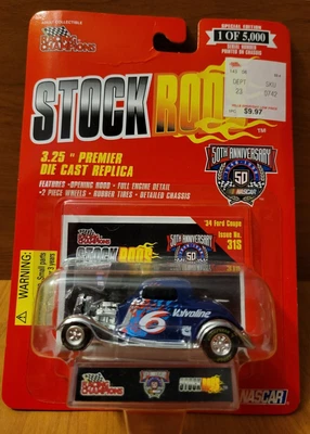 98 Racing Champions Stock Rods Mark Martin #6 1934 Ford cupé cromo emisión #31S Foto 1 de 3