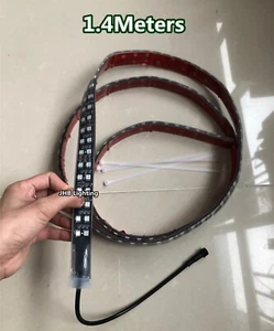 JHB Parts:ONLY 1PC 1.4Meters DOUBLE ROW CHASING FLOW LED Strips Light 17.5"Wheel - Picture 1 of 2
