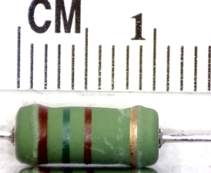 2 pcs 150 ohm 5%, 2W wire wound Power Resistors.with flameproof coating - Picture 1 of 2