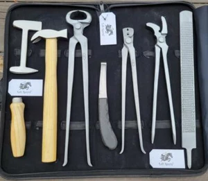 Heavy Duty Professional Horse Care Farrier Tool Kit Hoof Clincher Nipper RASP - Picture 1 of 3