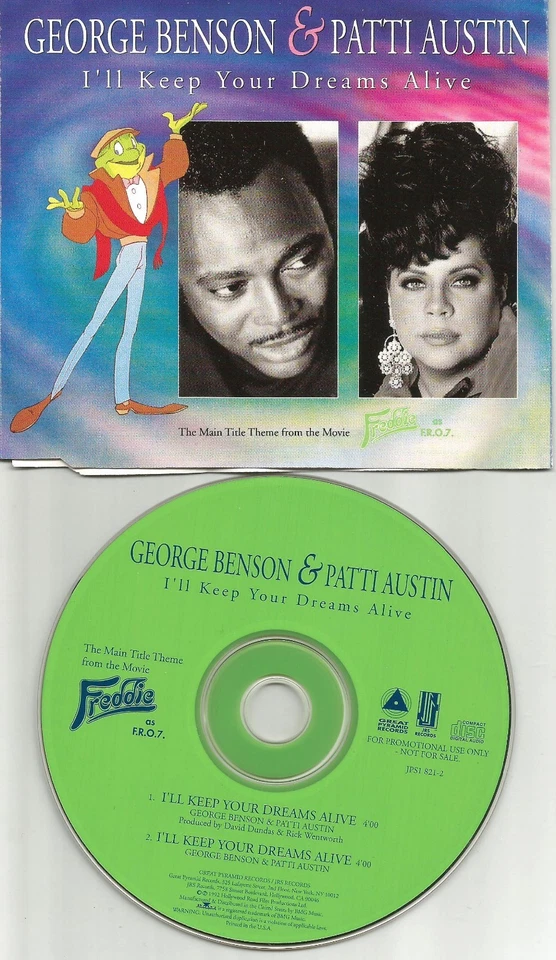 GEORGE BENSON & PATTI AUSTIN I’ll Keep your Dreams Alive PROMO DJ CD single 1992 Foto 1 de 1