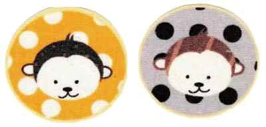 jungle monkey fabric applique iron on dot not embroidered 2 inch - Picture 1 of 2