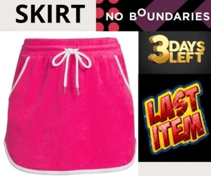 No Boundaries Juniors SIZE XL 15-17 Knit Piped Skirt Color: Fuchsia Burst NWT - Picture 1 of 16