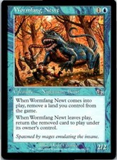 Wormfang Newt Magic The Gathering Judgement Card Light Play