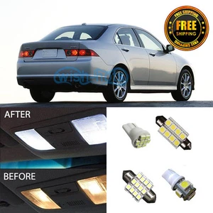 14X Car Pure White LED Interior Lights Package For 2004-2008 Acura TSX - Picture 1 of 7