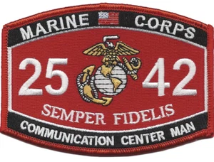 4.5" MARINE CORPS MOS 2542 COMMUNICATION CENTER MAN EGA EMBROIDERED PATCH - Picture 1 of 1