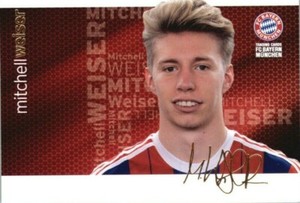 Mitchell Weiser RA Bavaria Munich No. 22 Trading Card 2015 Panini 6188