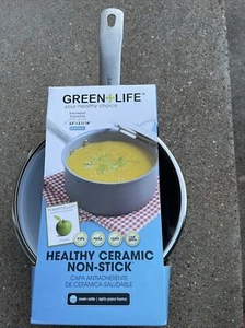 GreenLife Healthy Ceramic Nonstick, Saucepans with Lids, 2.2 Qt - Picture 1 of 5