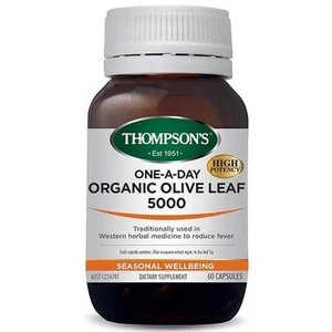 THOMPSON'S - OLIVE LEAF 5000 60C - HELPFUL TO REDUCE FEVER - Picture 1 of 1