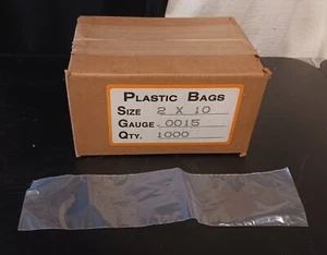 2x10 Poly Bag 1000 Count Sealed Box - Picture 1 of 1