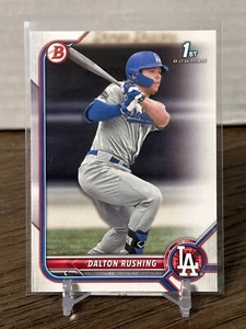 2022 Bowman Draft Paper Dalton Rushing Dodgers 1st Bowman Prospect Card #BD-84 - Picture 1 of 2