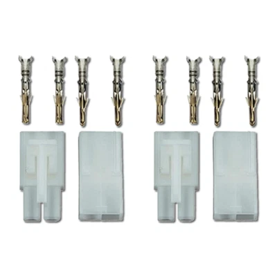 ✅ 4 Stück 2 Paar Tamiya Stecker Buchse Kupplung Lipo 13,4mm RC Akku Adapter ✅ - Bild 1 von 4