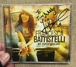 Francesca Battistelli My Paper Heart CD Signed Autographed Christian Rock Music - Picture 1 of 4