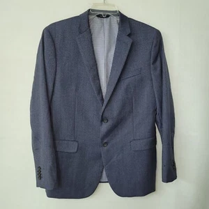 Banana Republic Sport Coat Mens 44R Blazer Blue Modern Slim Fit Office Preppy - Picture 1 of 20