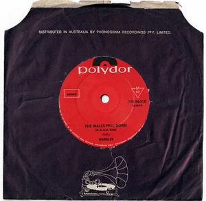 MARBLES - THE WALLS FELL DOWN Very rare 1969 Aussie POP ROCK Single! - Picture 1 of 1