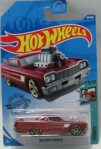 HotWheels TOONED 9/10 Burgandy '64 Chevy Impala 3+ Mattel 58/250 - Picture 1 of 2