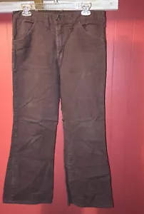 Vintage 1970's Brown Bellbottoms - Picture 1 of 4