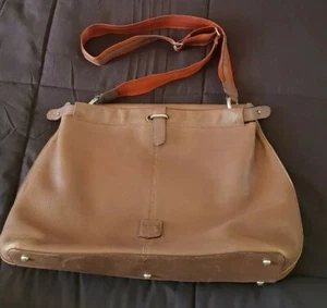 Bolso de Hombro Grande CELESTINO PANZERI Marrón Champiñón Cuero Boho B8 - Imagen 1 de 7