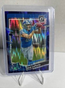 2023 Donruss Optic Sam LaPorta Rookie Purple Shock #237 Detroit Lions - Bild 1 von 2