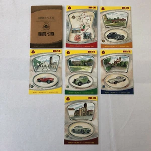 Italian Collector Car Postcard Set of 6 Alfa Romeo 6C Ferrari 500 Fiat Jaguar + - Picture 1 of 8
