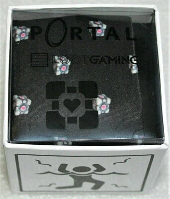 Mens Thin Portal Video Game Dress Necktie Tie Loot Crate Gaming 2017 New Box NOS - Image 1 of 4