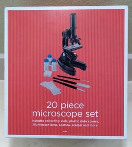 Children's Kids Junior Microscope 20 Piece Set New Open Box - Picture 1 of 2