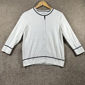 Nautica Vintage women's Cardigan Size L  white - Picture 1 of 9