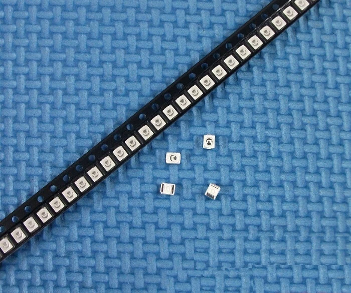 100 Stück SMD SMT 3528 superhelle gelbe LED Lampe Birne NEU s8 - Bild 1 von 1