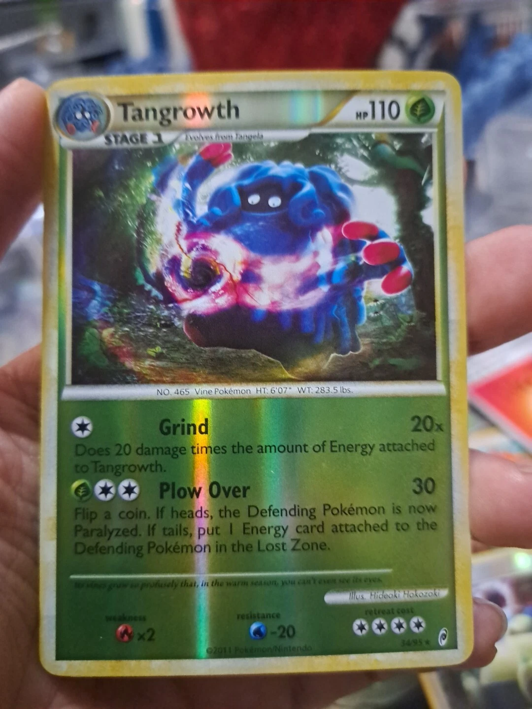 Pokémon TCG Tangrowth Call of Legends 34/95 Reverse Holo Rare P4CK FR3SH