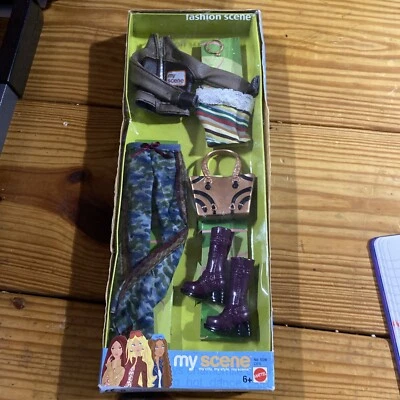 Barbie MI ESCENA ESCENA DE MODA Conjunto con Pantalones Camuflados Azul y Verde Foto 1 de 4