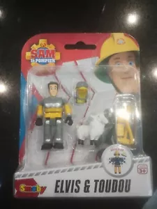 SAM IL POMPIERE 2 PERSONAGGI ELVIS & TOUDOU SMOBY 3+ NUOVI - Foto 1 di 1