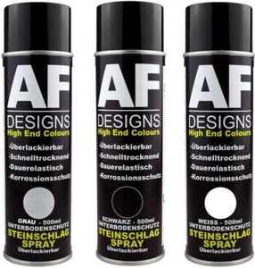 Protección contra impactos de piedras spray negro gris blanco superpintable protección subsuelo 500 ml - Imagen 1 de 14
