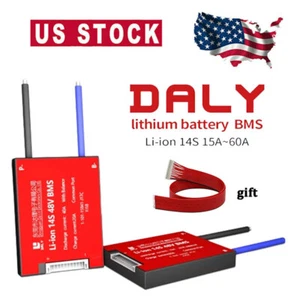 Daly BMS 14S 48V 15-60A Common Port Li-ion Battery Protection Board w/Balance - Picture 1 of 16
