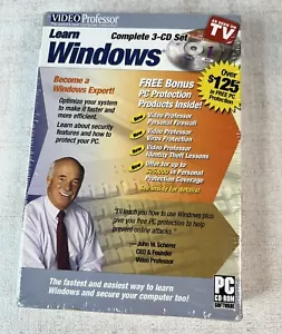 Video Professor Complete 3-CD Set Learn Windows Tutorial PC Software Sealed - Picture 1 of 4