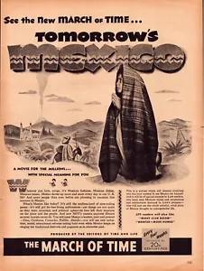Print Ad Tomorrows Mexico Film 1946 Full Page Large Magazine 10.5"x13.5" - Picture 1 of 1
