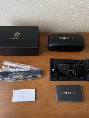 Versace 2232 Black Sunglasses - Image 1 of 4