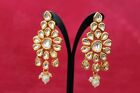 Indian Bollywood kundan Jumka earrings Jewellery Back Meenakari