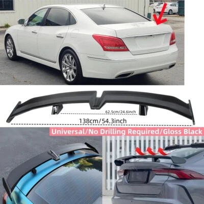 UNIVERSAL TRUNK LID SPOILER WING PRO STYLE FIT FOR HYUNDAI EQUUS SEDAN 2011-2016 Foto 1 de 4