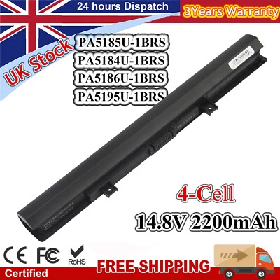 PA5185U-1BRS Laptop Battery for Toshiba PA5184U-1BRS PA5186U-1BRS PA5195U-1BRS - Image 1 of 4