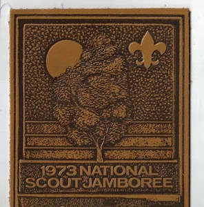 1973 National Scout Jamboree Grande Confezione Pelle Patch DBR Bdr. [WM-127] - Foto 1 di 1
