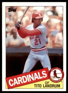 1985 Topps Tito Landrum of St. Louis Cardinals #33