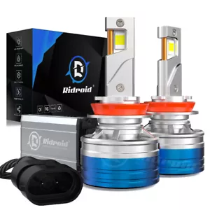 H11 H8 H9 LED Headlight Kit High Low Beam Bulb Super Bright 6500K White 360000LM - Picture 1 of 13