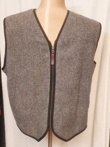 Chaleco Gris Nuevo Forrado Woolrich Sherpa De Colección Talla Grande - Imagen 1 de 8