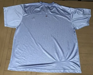 90s Y2K 2XL BLUE STARTER MESH JERSEY ATHLETIC V-NECK T-SHIRT SPORTS WEAR - Picture 1 of 22